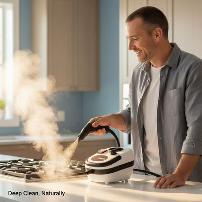 ShopToVista Pro® 2500W High Pressure Steam Cleaner Handheld Deep-Clean Steamer for Kitchen, Car & AC