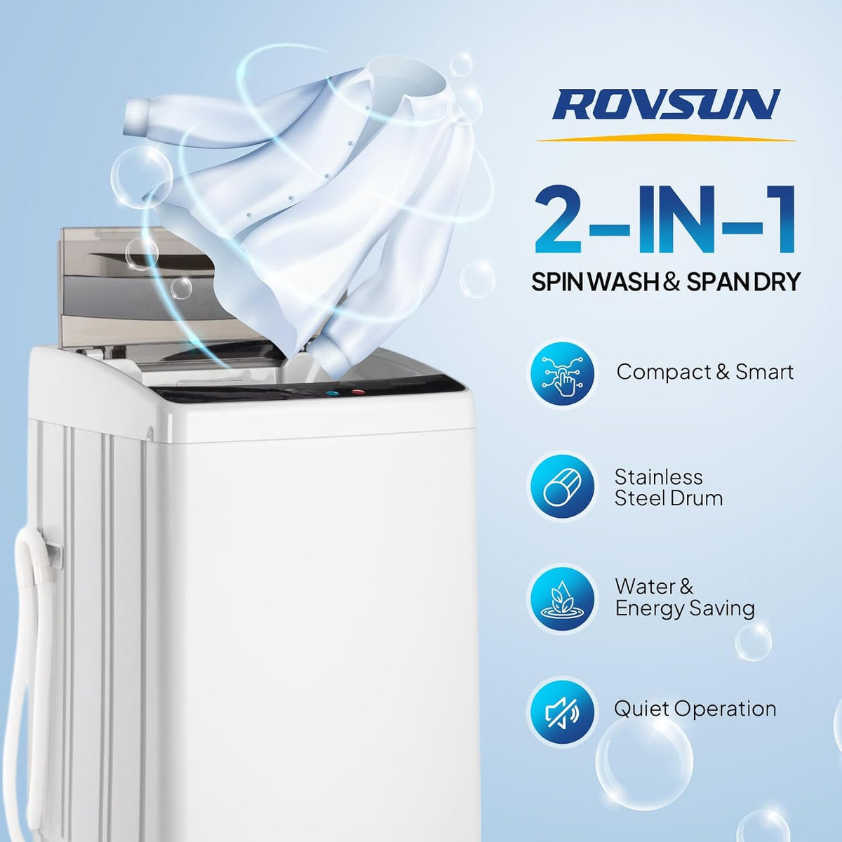 Full-Automatic Portable Washer and dryer