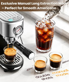 Espresso Machine, 20 Bar Espresso Coffee Machine with Milk Frother