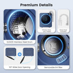 1.5 Cu.Ft. Portable Clothes Dryer With Shoe Drying Rack