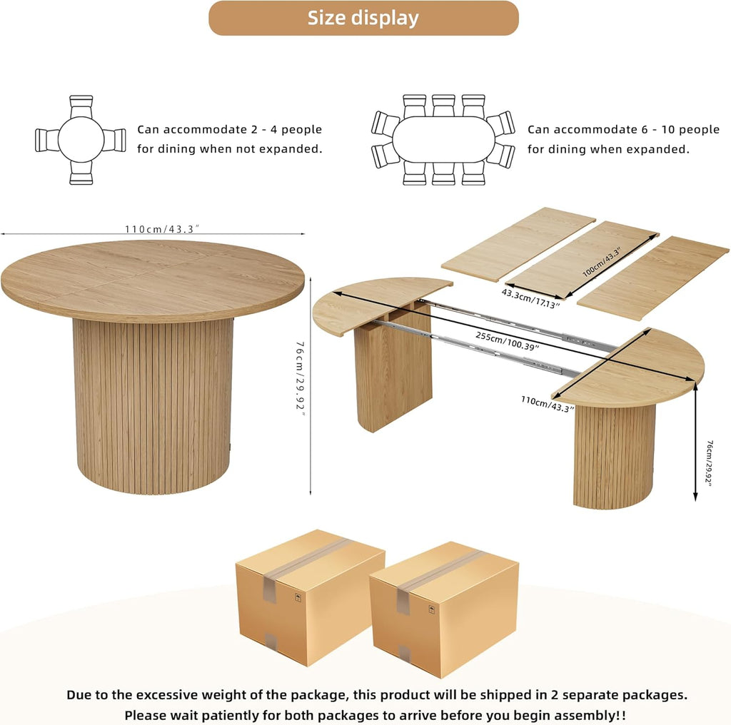 The Extendable Oval Dining Table