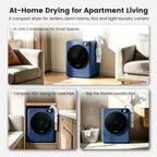 1.5 Cu.Ft. Portable Clothes Dryer With Shoe Drying Rack