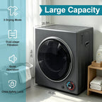 Portable Dryer for Clothes, 1500W Dryer, 4 Drying Mode