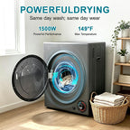 Portable Dryer for Clothes, 1500W Dryer, 4 Drying Mode