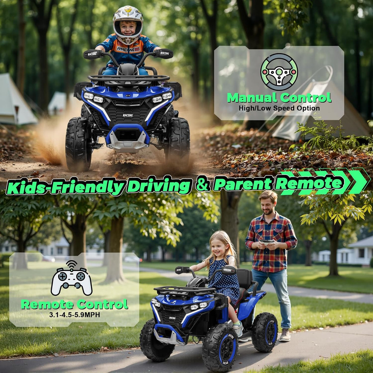 SHOPTOVISTA ™  Four Wheeler Kids ATV