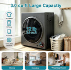 Portable Dryer for Clothes, 1500W Dryer, 4 Drying Mode