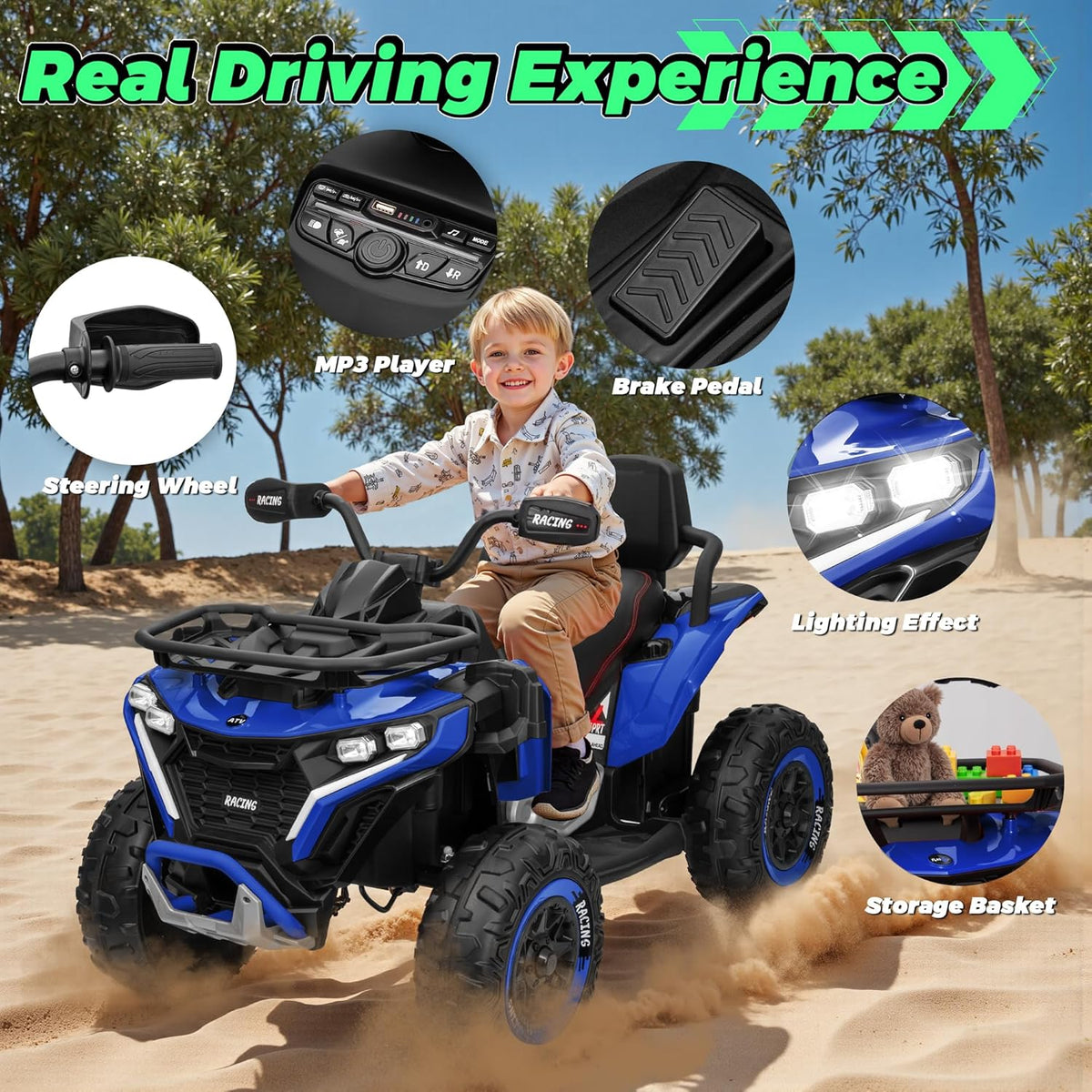 SHOPTOVISTA ™  Four Wheeler Kids ATV