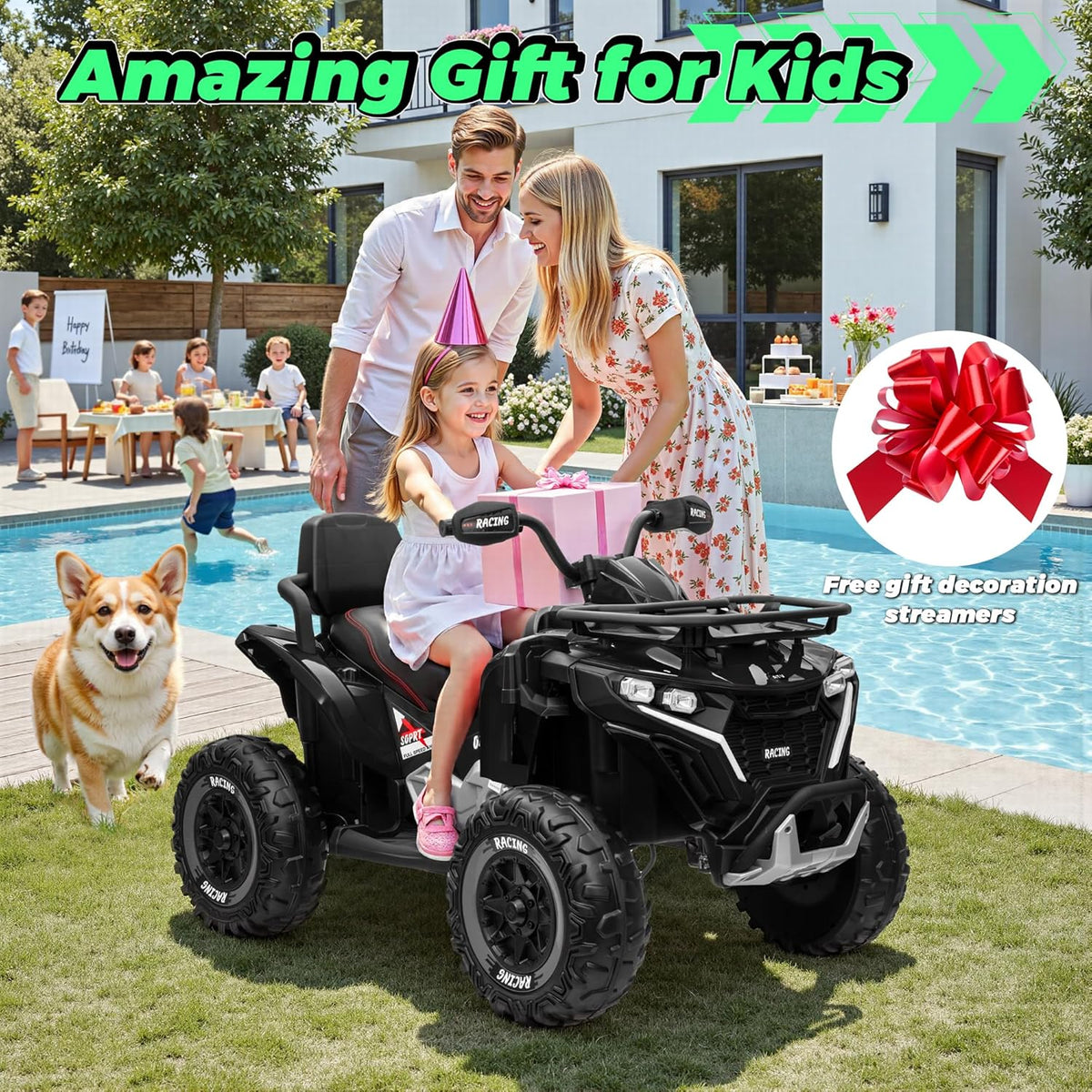 SHOPTOVISTA ™  Four Wheeler Kids ATV