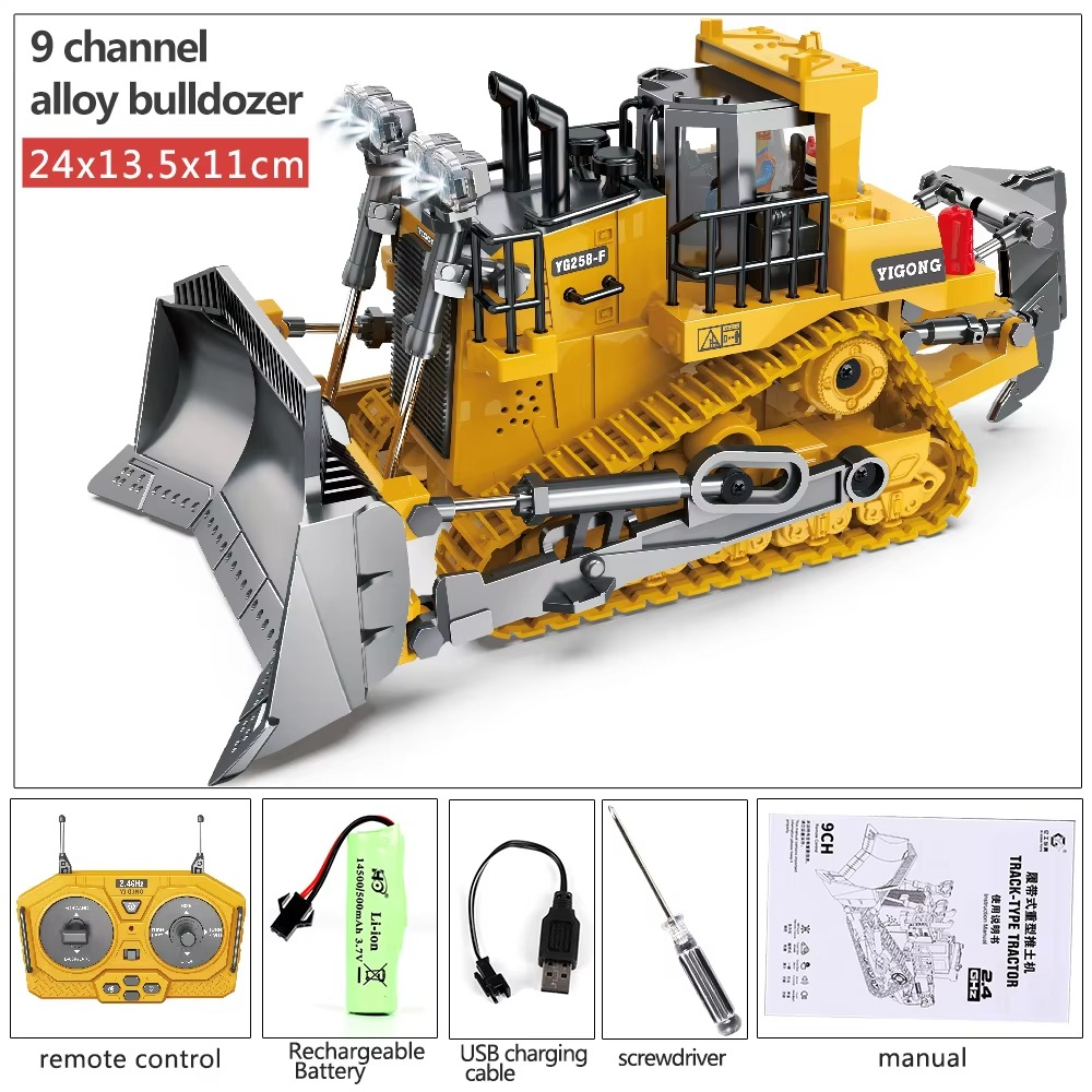 🚜 ShopToVista™ TitanX RC Bulldozer