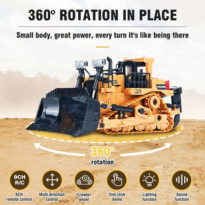 🚜 ShopToVista™ TitanX RC Bulldozer