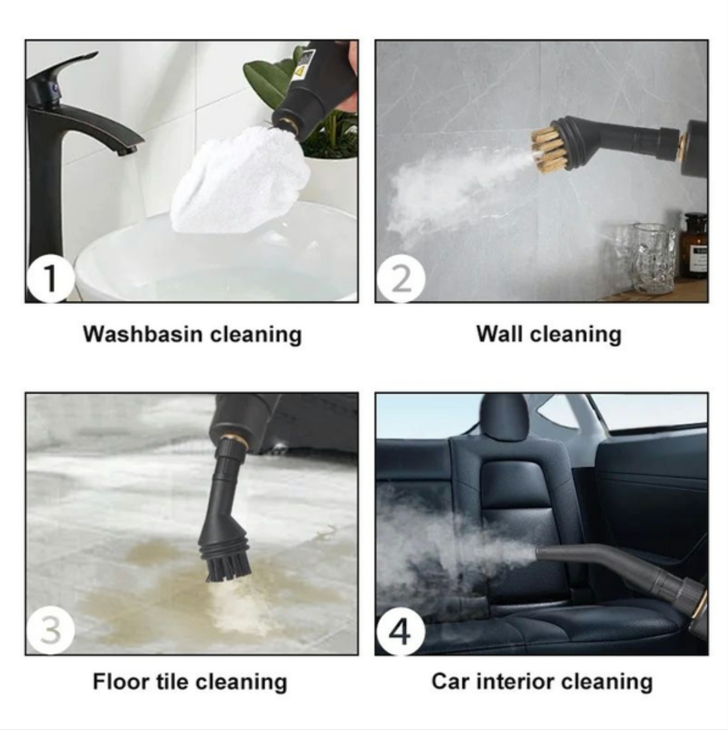 ShopToVista Pro® 2500W High Pressure Steam Cleaner Handheld Deep-Clean Steamer for Kitchen, Car & AC