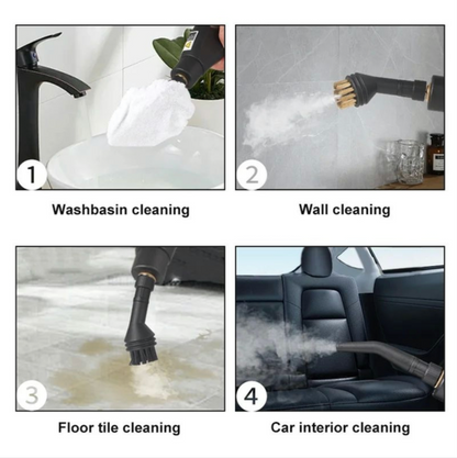 ShopToVista Pro® 2500W High Pressure Steam Cleaner Handheld Deep-Clean Steamer for Kitchen, Car & AC