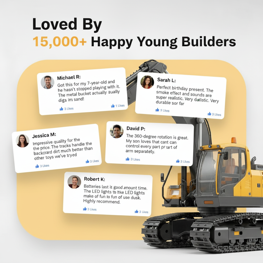 🚜 ShopToVista™ RC Excavator Family Pack