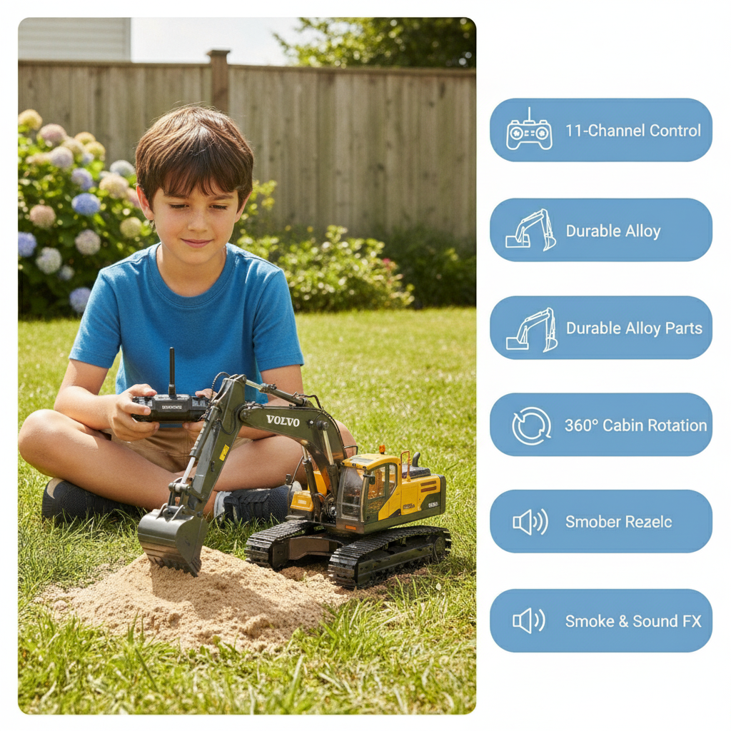 🚜 ShopToVista™ RC Excavator Family Pack