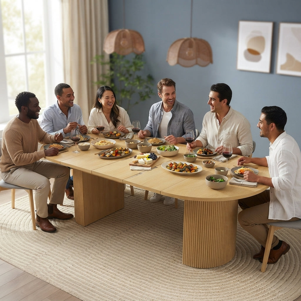 The Extendable Oval Dining Table