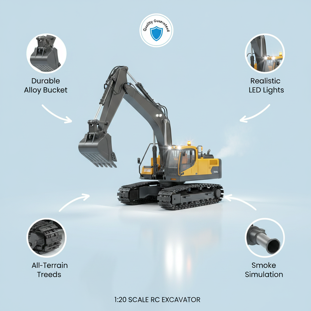 🚜 ShopToVista™ RC Excavator Family Pack